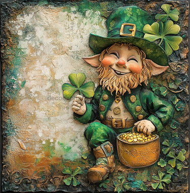 St Patricks Day Sign, Leprechan Sign, DCO-02334, Sign For Wreath, 10x10 Metal Sign